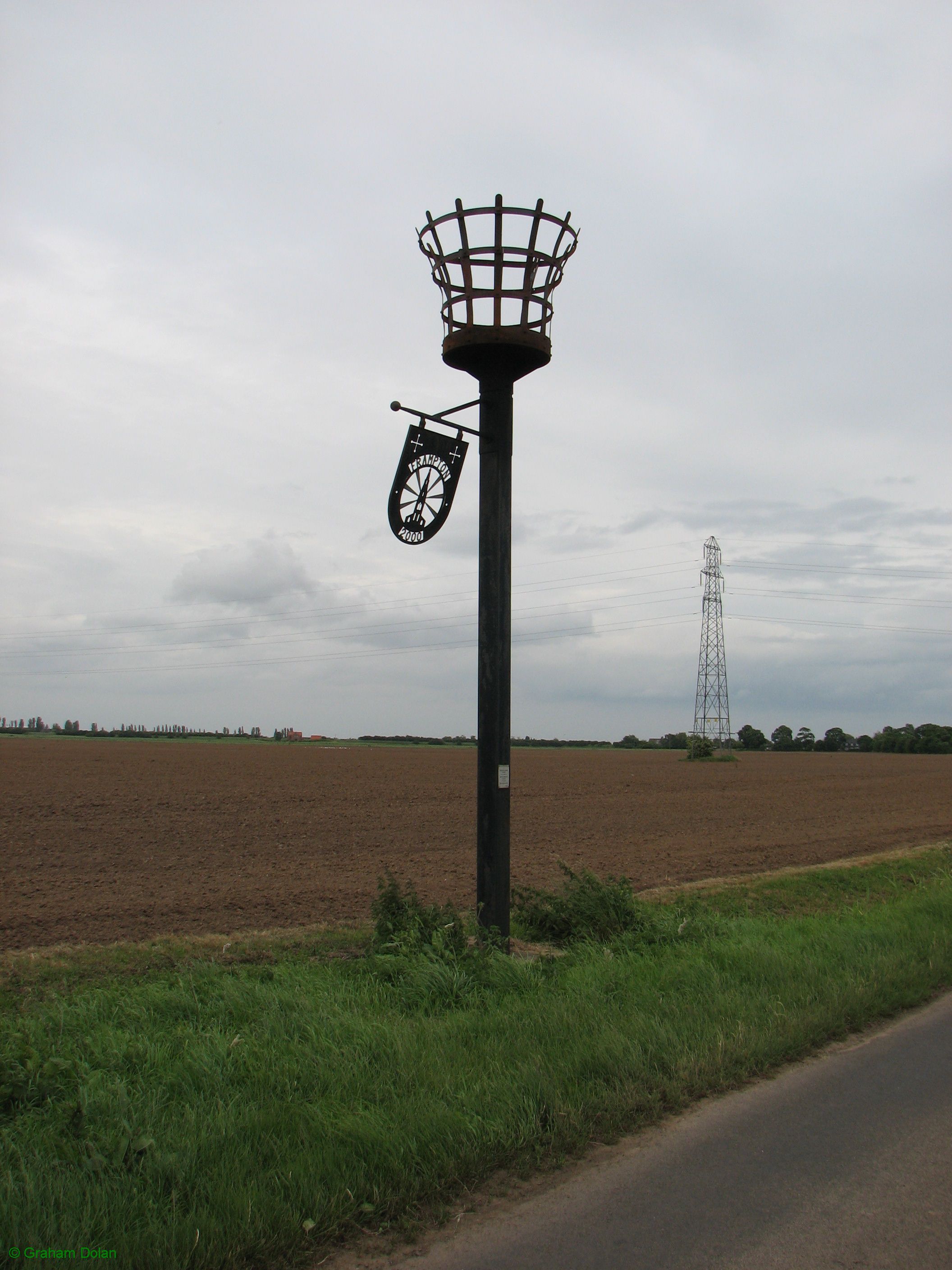 Greenwich Meridian Marker; England; Lincolnshire; Frampton Marsh
